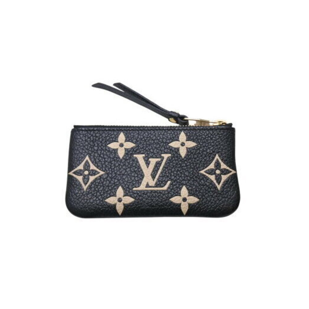 Louis Vuitton Monogram Pochette Noir Black Coin Wallet Case Logo - Picture 2 of 7